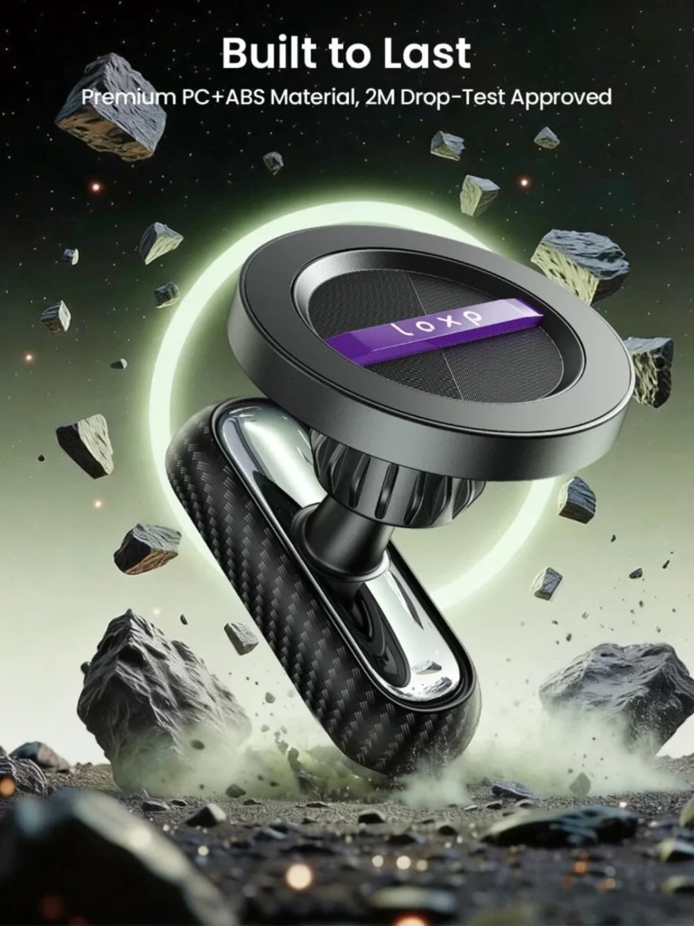 Magnetic Golf Cart Phone Holder - 360° Rotation, Unique Gift for Golfers & Dads
